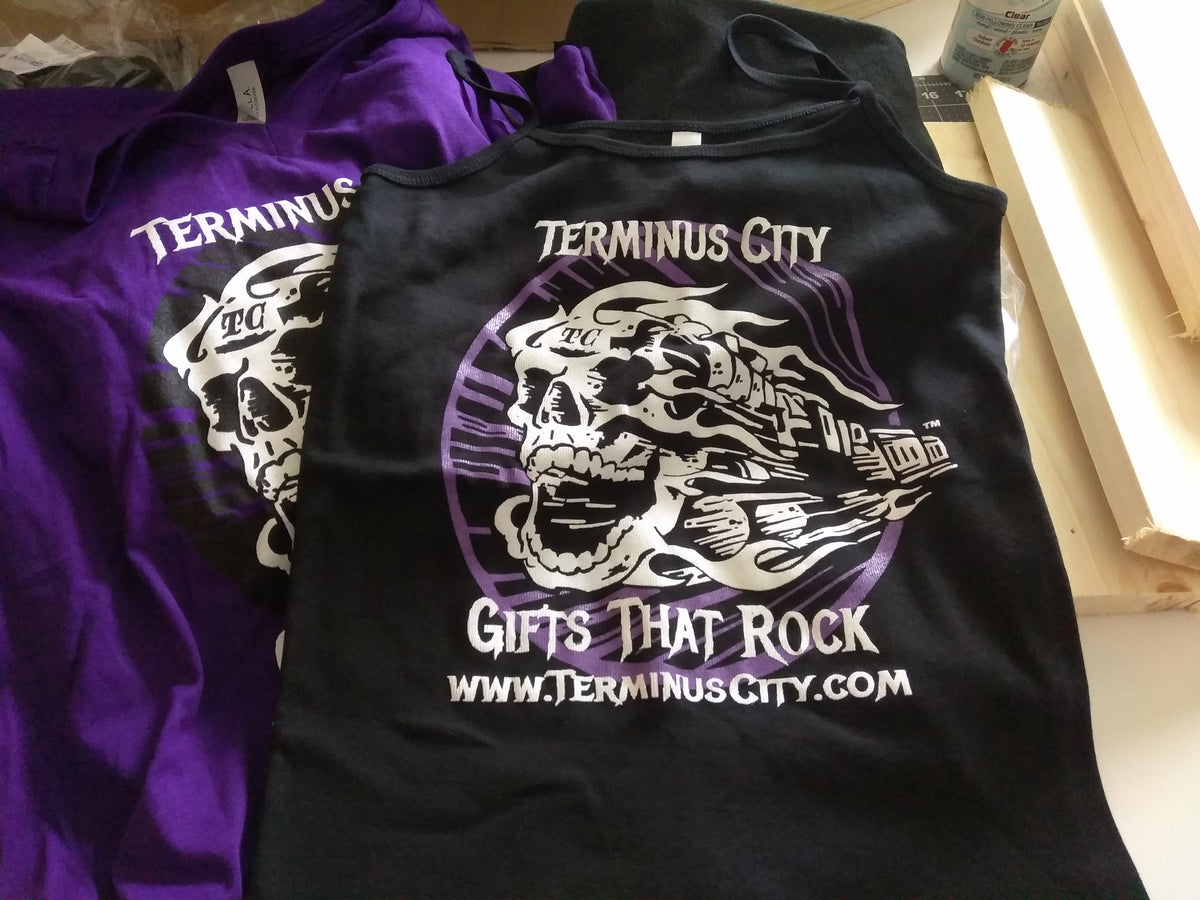 Terminus City Gifts That Rock T-Shirts, VNecks & Spaghetti Strap/Cami's in  Black or Purple