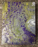 Handpainted Acrylic Abstract Painting 14"x11" On Canvas